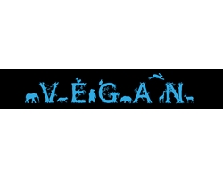 Aufkleber "Vegan - Tiere"