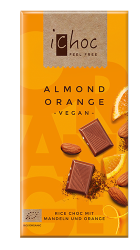 ichoc Almond Orange BIO, 80g MHD 06.2022!!!