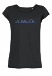 Tailliertes Shirt Parades "Vegan - Tiere" dunkelblau